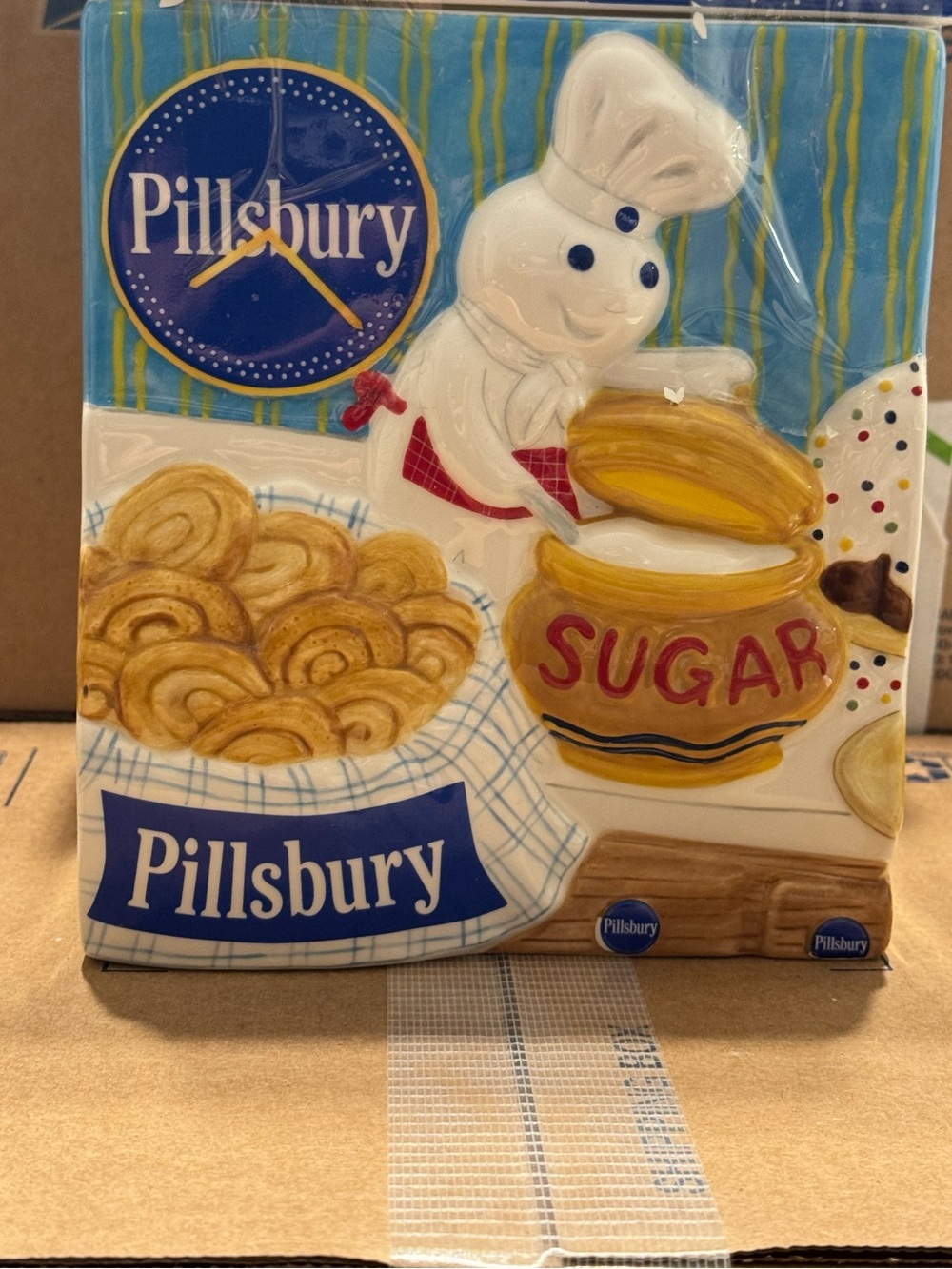 The Pillsbury doughboy ceramic cookie jar canister SUGAR